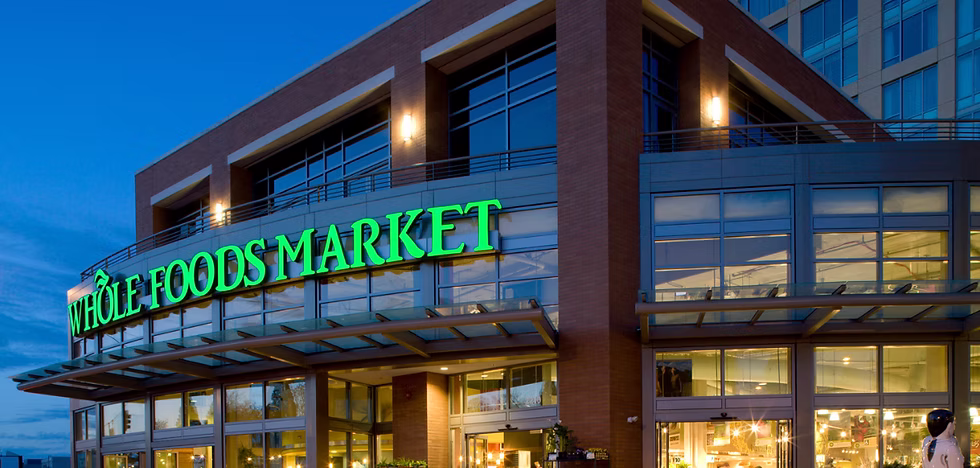 Whole Foods exterior during a tenant finish-out